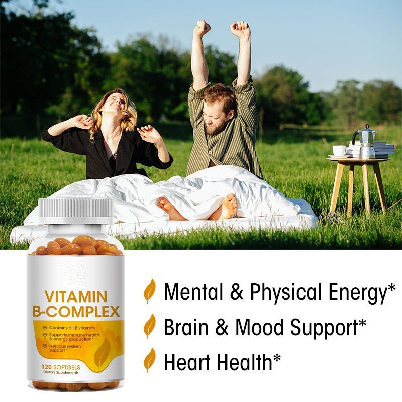 Softgels B Vitamin Complex to Promote Brain Health Food Supplement Softgels Multivitamin Brain Development