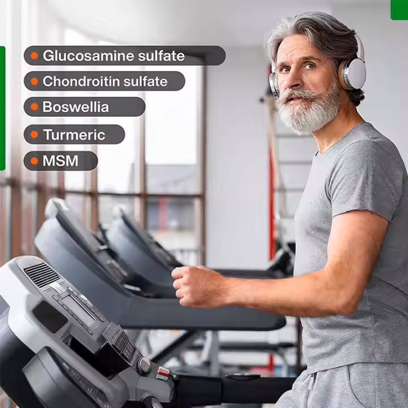 Turmeric Glucosamine Chondroitin MSM Joint Support Gummies for Adults - Anti-Inflammatory Relief & Mobility Enhancement