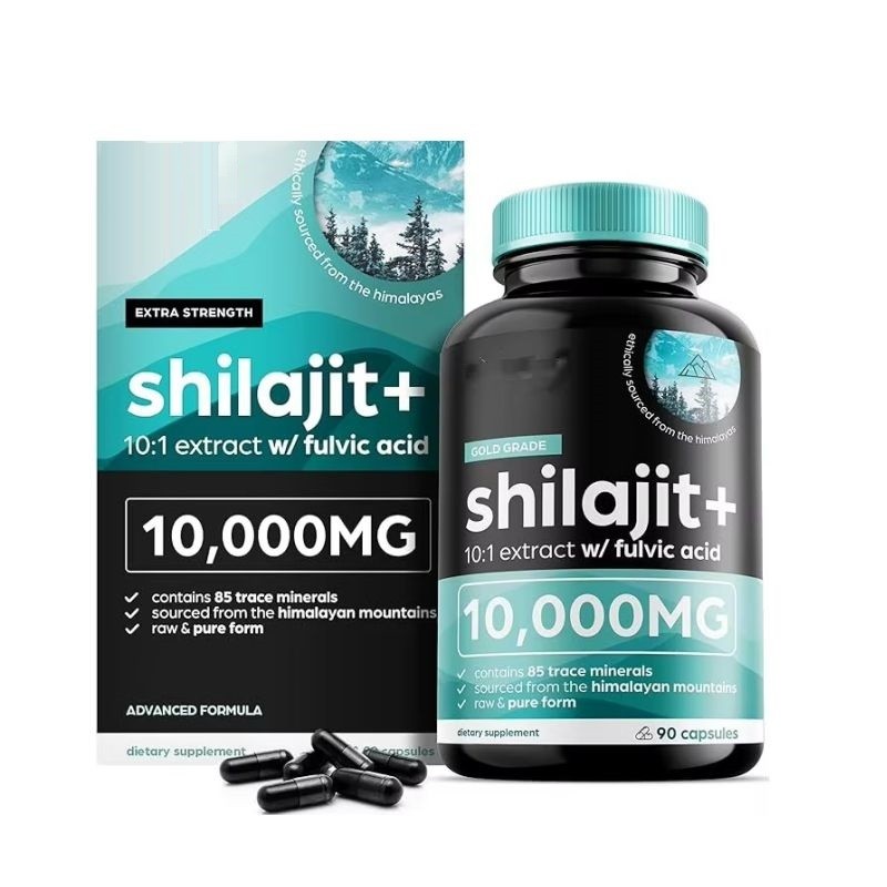 Himalaya Shilajit Resin Extract Capsules Complex 85 Minerals Shilajit Capsules Energy Replenishment Strengthens Endurance