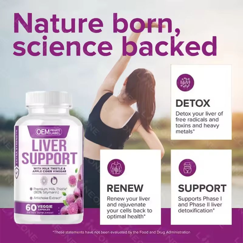 Supply Liver Capsules Support Herbal Extracts with 9 Mineral Liver Capsules Detoxify and Clean up to Improve Liver Health