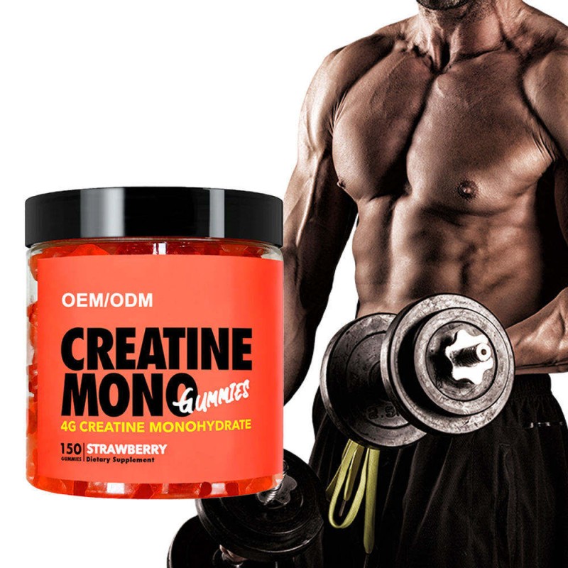 Custom Creatine Monohydrate Gummies Adult Energy Boost and Muscle Support Powder Dosage Not for Pregnant Women
