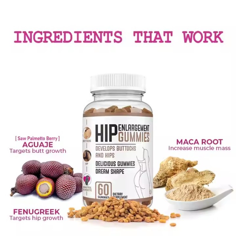 BBL Adult Fitness Supplement Wholesale Soft Candy Toys Buttocks Enhancement Agent Minceur Pour Les Fesses