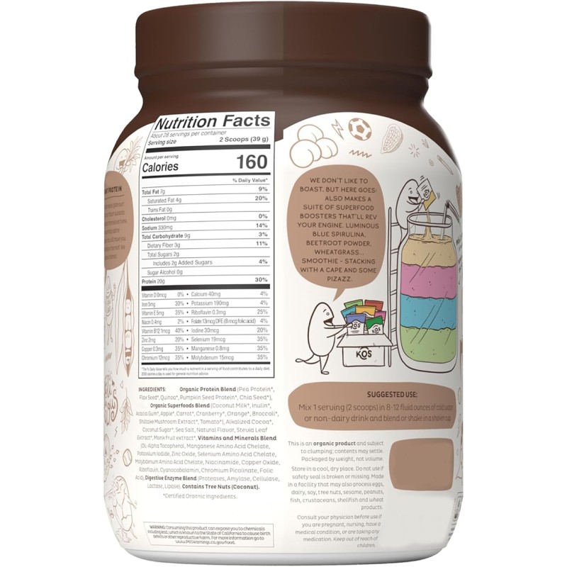 Organic Plant-Based Protein Powder | Greenpie Sports Nutrition Mass Gainer with Vitamins & Minerals