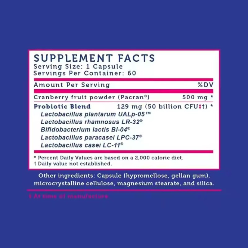 Super Cfu Yeast Vaginal PH Support Probiotics Promote Optimal Urethral Vaginal Health Support Women's Health Supplement