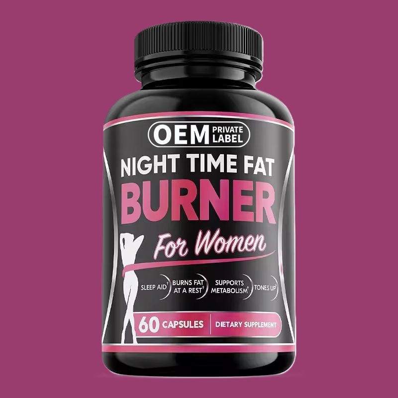 Professional Night Fat Burner Capsules with Green Tea & L-Carnitine - Boost Metabolism, Suppress Appetite for Women