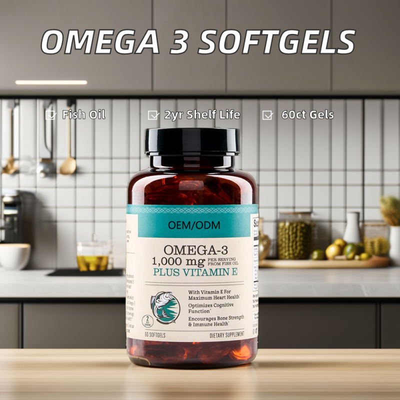 Alaskan Fish Oil Omega 3Softgels, DHA EPA with Vitamin E, Heart Health, Brain Function & Joint Mobility Support