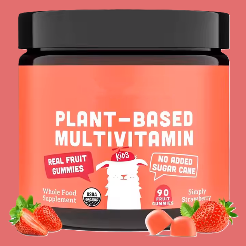 Plant Based Multivitamin Gummies for Kids Immunity Support with Real Fruit  Veggies
