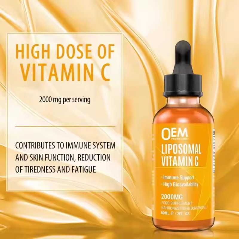 Liposomal Vitamin C Drops High Absorption Oral Liquid Immune and Adult Antioxidant Supplement Promote Metabolism