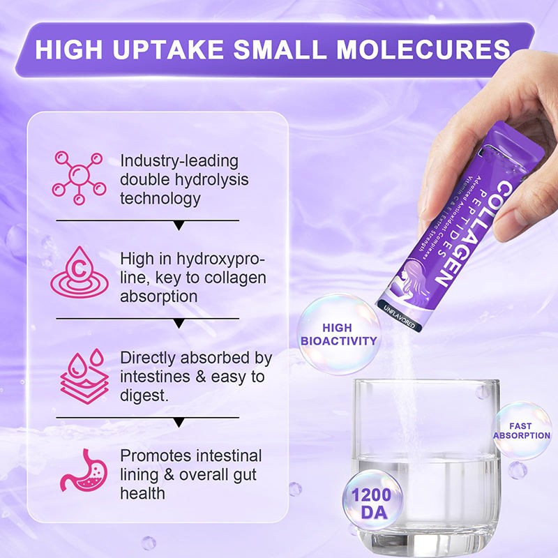 OEM Marine Fish & Bovine Collagen Peptide Powder Sachet - Multi-Type Collagen for Skin Health