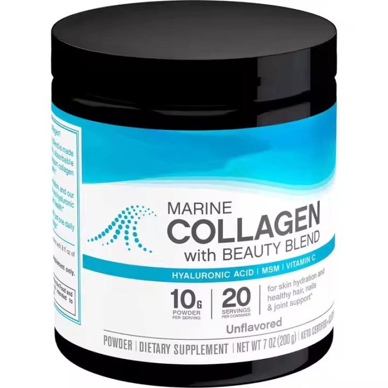 Ocean Collagen Hair Beauty Nail Collagen Powder with Vitamin c Drink Fast Absorption Skin Care Supplements