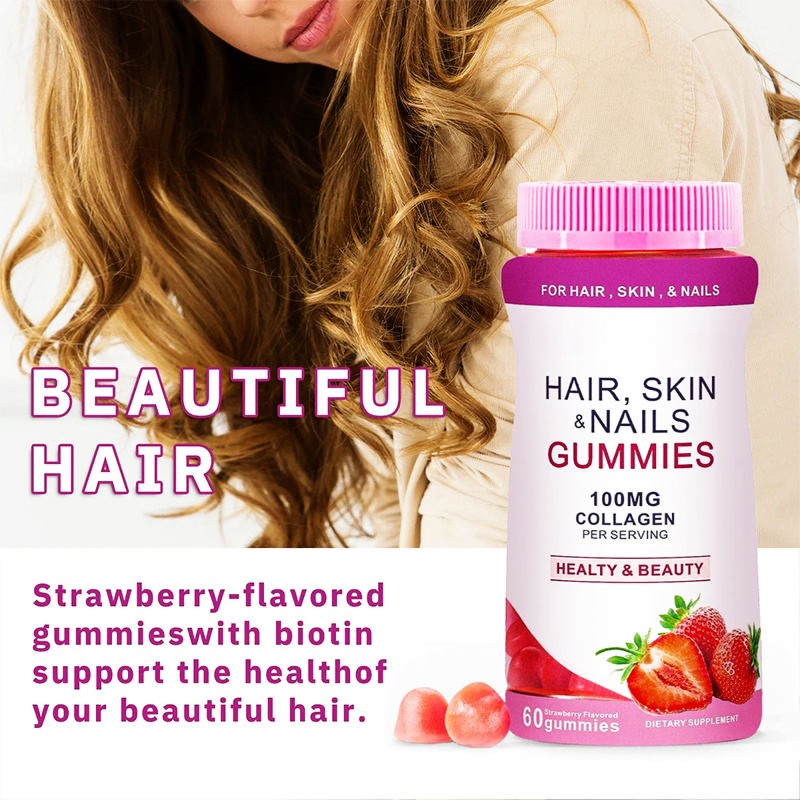 Antioxidant-Rich Skin Beauty Gummies Enhances Skin Elasticity, Tropical Fruit Flavor