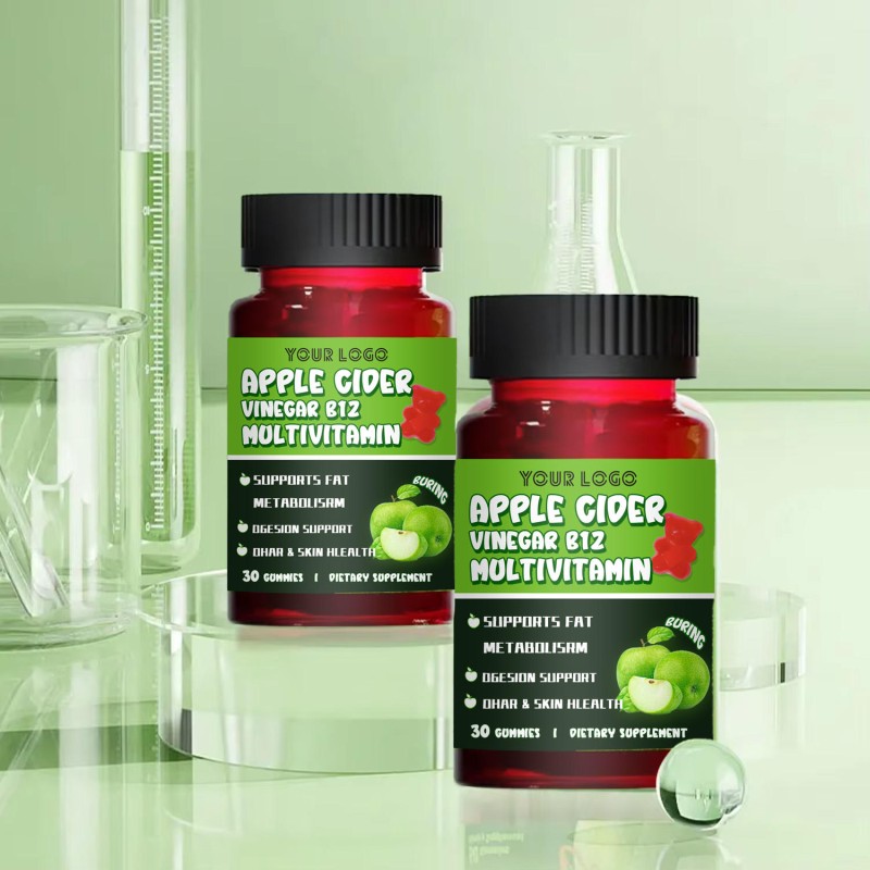 Apple Cider Vinegar Weight Loss Gummies | Vitamins & Fiber Slimming Supplement | Reduce Bloating & Burn Fat for Women Adults