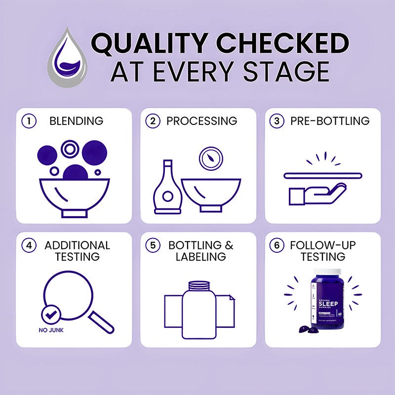 Dual-Color Herbal Melatonin Sleep Gummies for Adults with Relaxation Support Not for Pregnant Women