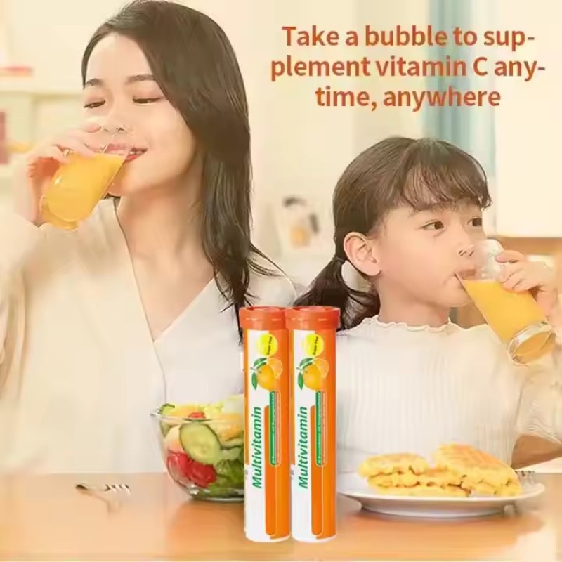 Superfood Multivitamins Vitamin C Effervescent Tablets Immune Organic Orange Effervescent Tablets With Minerals