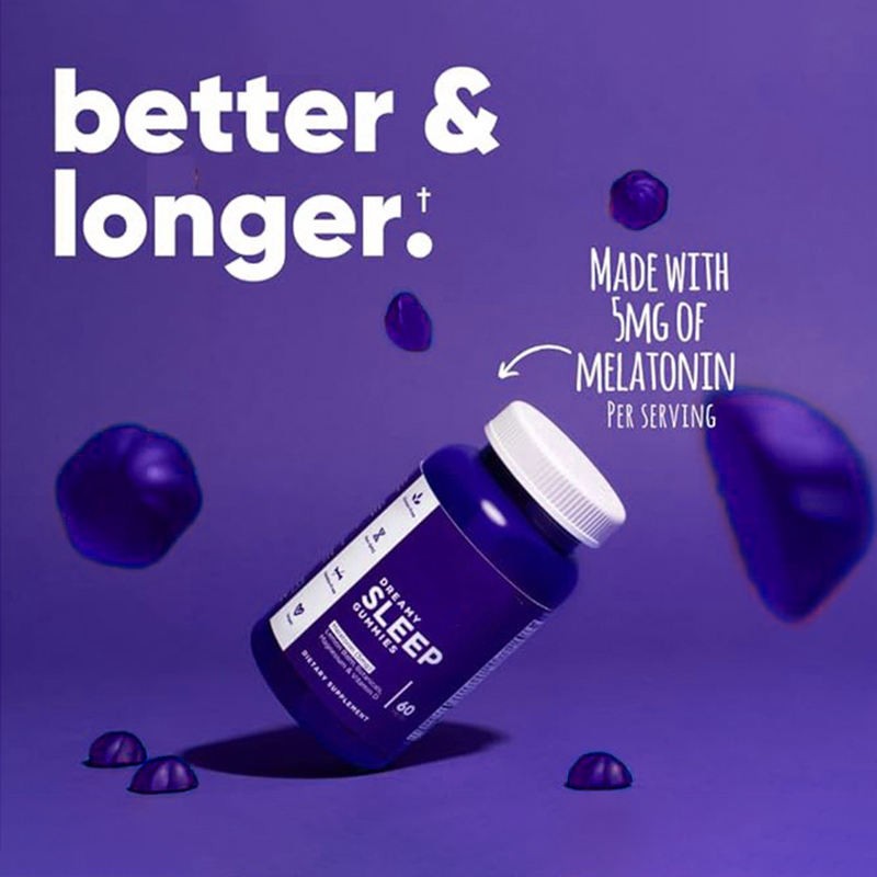 Dual-Color Herbal Melatonin Sleep Gummies for Adults with Relaxation Support Not for Pregnant Women