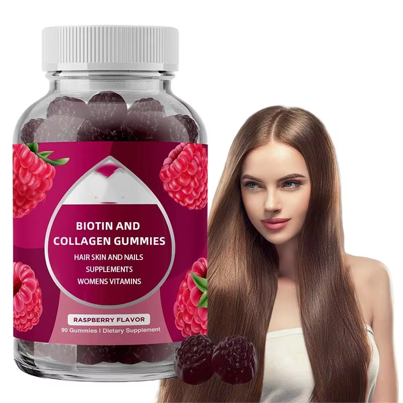 Beauty Vitamin Gummy Supports Healthy Hair Growth and Glowing Skin Vegan Dietary Supplements Are Made From Natural Ingredients