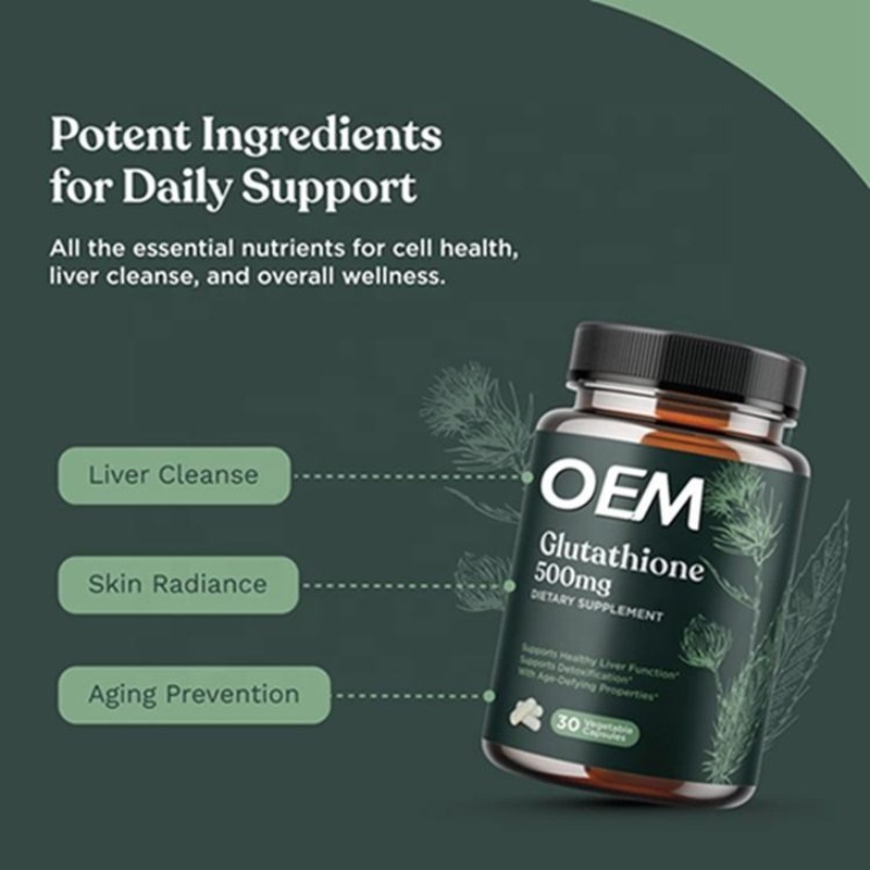 Premium Glutathione Complex with Milk Thistle & ALA - Antioxidant Capsules for Liver Detox, Skin Whitening & Immunity Boost