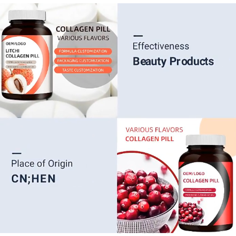 10000 mg Softgels Vitamin C Collagen Soft Capsules Skin Revitalize L-Glutathione Skin Whitening Capsules