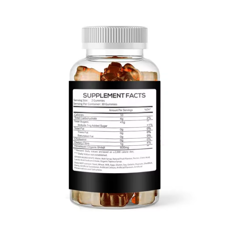 Himalayan Shilajit Gummies for Men with Fulvic Acid and Ashwagandha Energy Boost Supplement