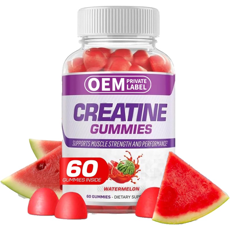 OEM Watermelon Creatine Gummies for Muscle Strength - Sports Supplements for Adults