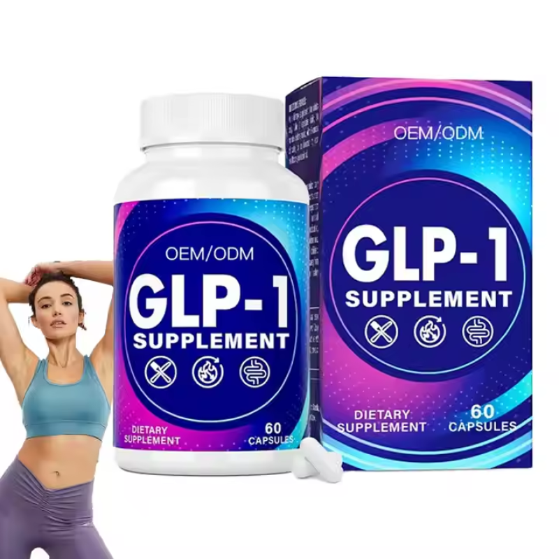 Natural GLP-1 Support Capsules - Hops & Green Tea Extract, Appetite Control & Metabolism Boost for Adults