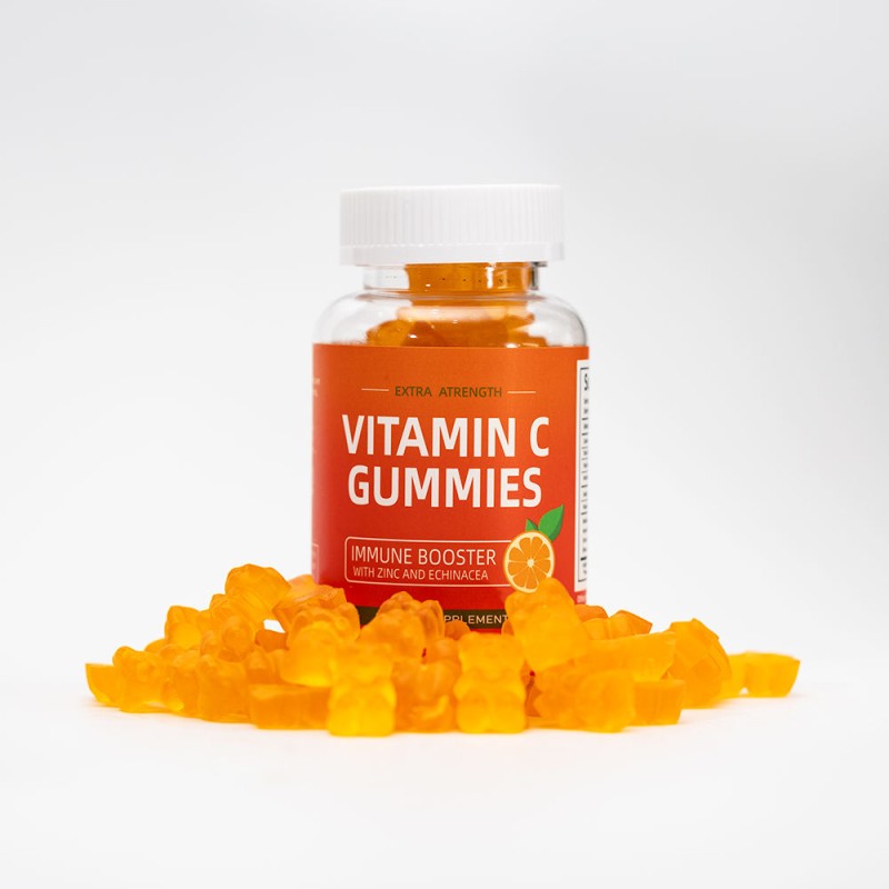 Premium Vitamin C Gummies for Adults - Antioxidant & Skin Brightening Supplement