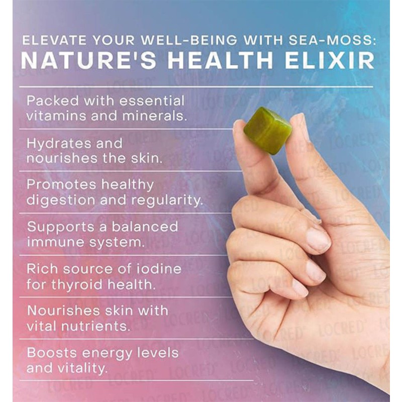 OEM Best-Selling Sea Moss Glow Gummies for Women's Skin and Nails Health Supplement with Pearl Powder Superfood