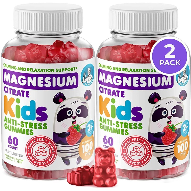 Kids C Sugar-Free Magnesium Gummies for Enhanced Focus and Calm - Magnesium Threonate & Glycinate Supplement