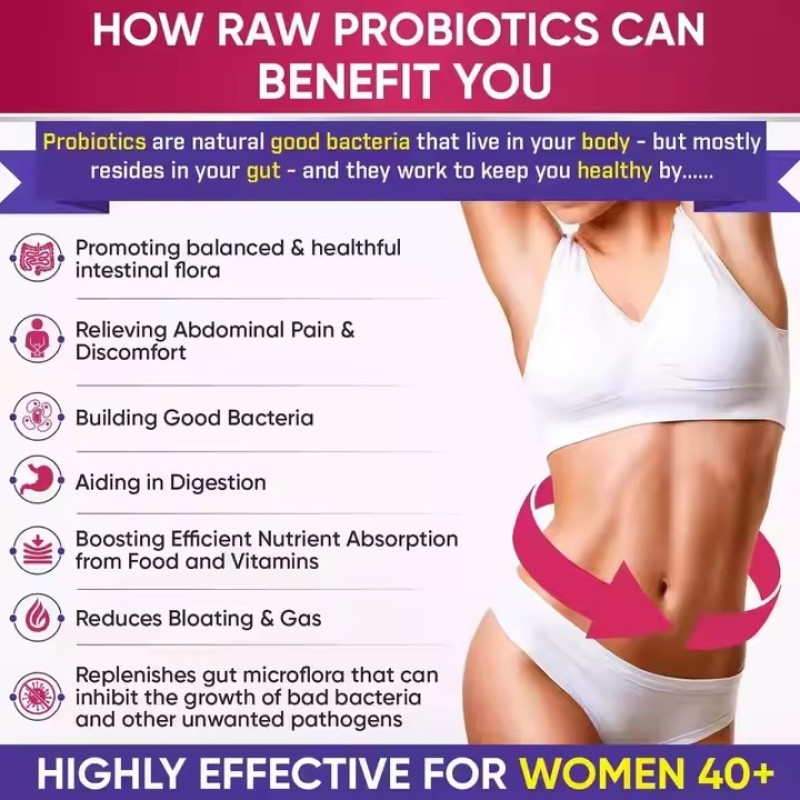 Private Label Women Vaginal Probiotic Gummies  34 Strains, 100B CFUs + Prebiotics for Intimate Wellness & pH Balance