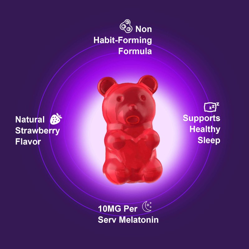High Strength Melatonin Sleep Gummies for Adults with Ashwagandha GABA Vitamin B6 Magnesium 60 Count Natural Fruit Flavor