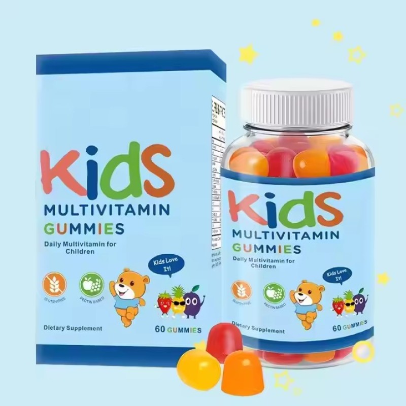 OEM Private Label Multivitamin Kids Gummies DHA Children Supplement Vitamins for Kids Vegan Vitamins Kids Gummies