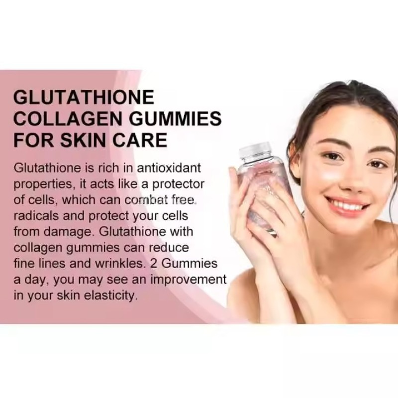 Skin Whitening Vitamin Collagen Gummies Sugar-Free Gummies Candy for Adult Skin Brightening Dosage for Newborn Not Applicable