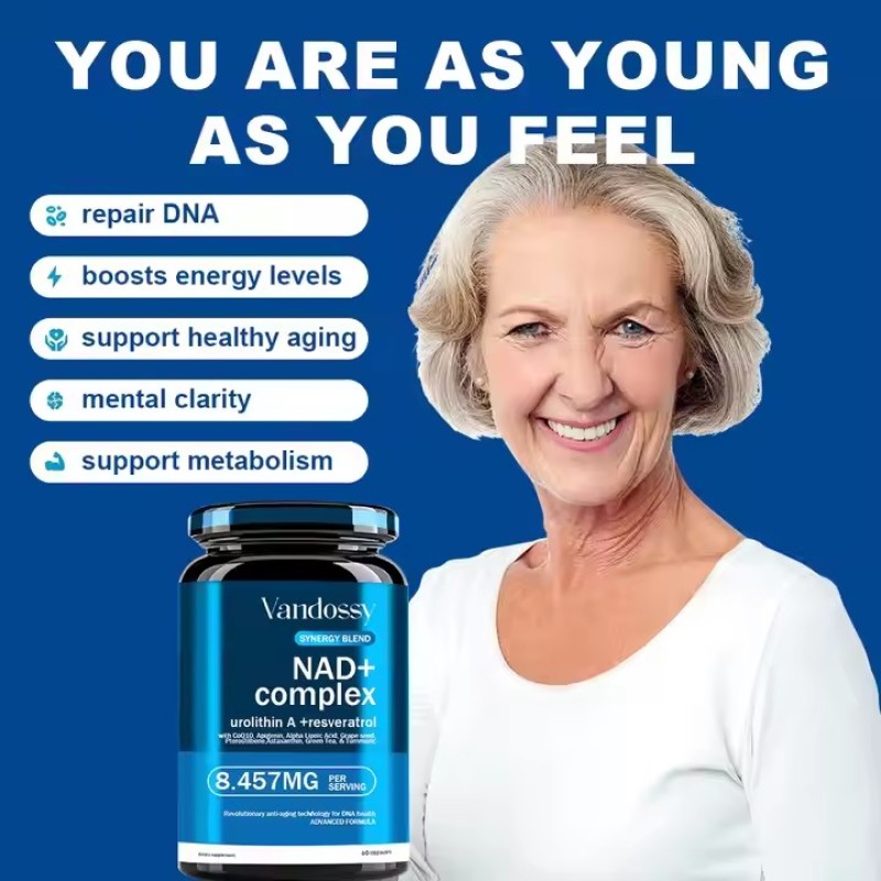 NAD+ Coenzyme Q10 Astaxanthin Nicotinamide Resveratrol Capsules  Quercetin Boost Support for Energy Metabolism