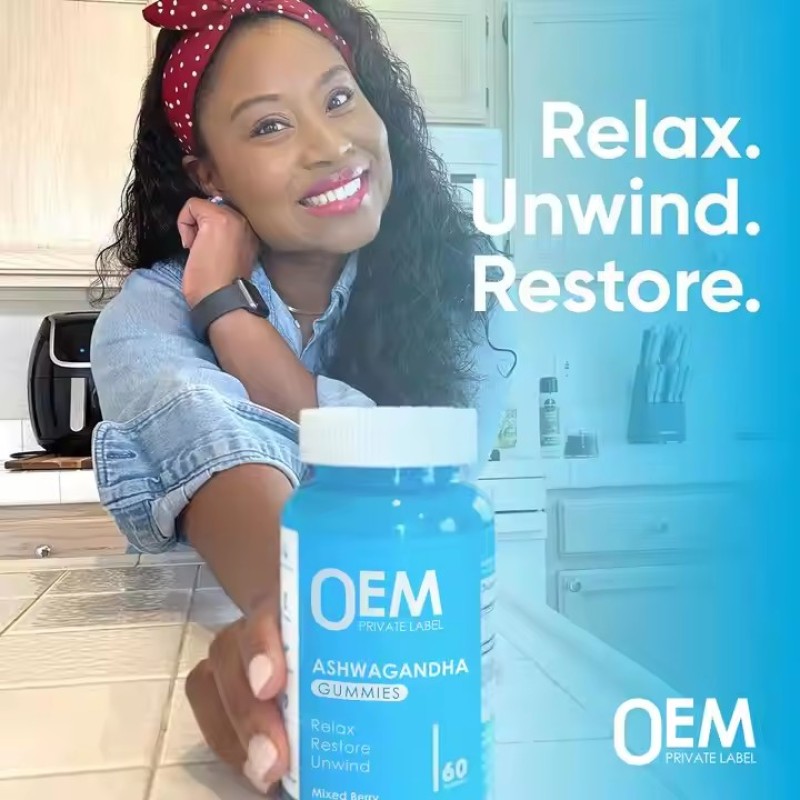 South African Ashwagandha Drunken Eggplant Gummies  Dietary Fiber Rich Antioxidant Supplement Vitamin C Healthy Gummy