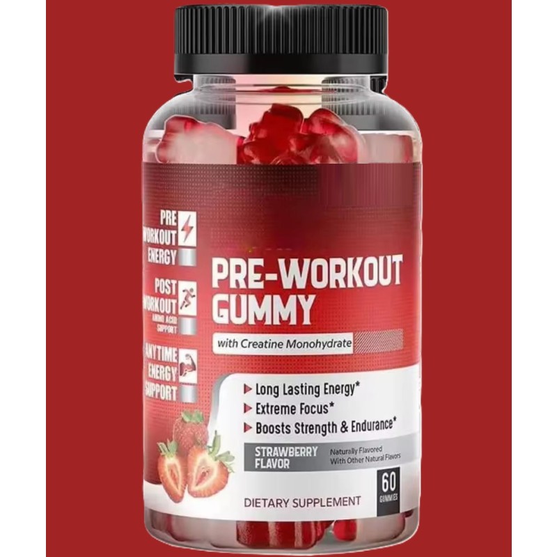 Creatine Monohydrate Gummies - Fast-Dissolving Pre-Workout Muscle Fuel with Electrolyte Synergy