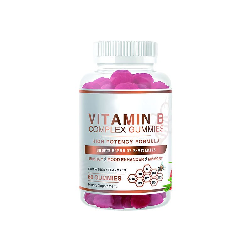 OEM Energy Immune Vitamin B Complex Gummy Candy Supports Growth Health for Adults Dietary Supplement Safe for Pregnant Women