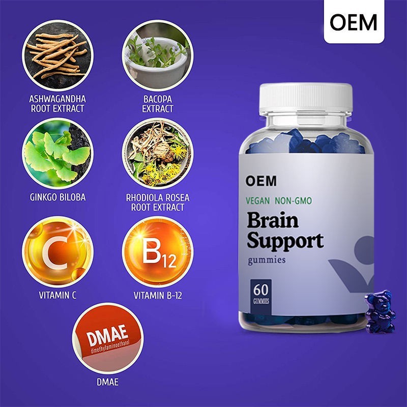 Brain Boost Soft Gummy Focus Memory Clarity Vegetarian Brain Support Softgels Brain Health Supplement