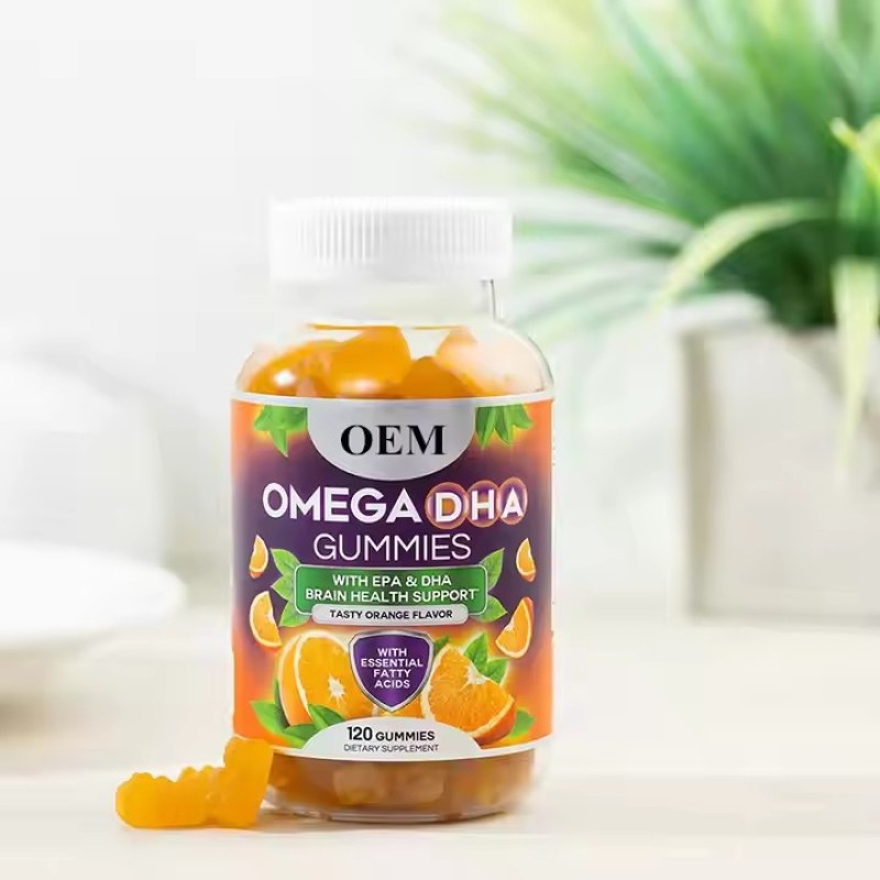 100% Pure Organic Kids Multivitamin DHA Fish Oil Supplements Omega 3 6 9 DHA Gummies for Kids