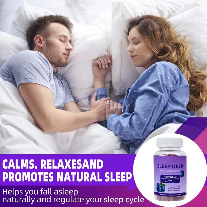 Herbal Supplements for Deep Sleep Support Sleep Well Melatonin Gummies with GABA Magnesium Natural Botanicals