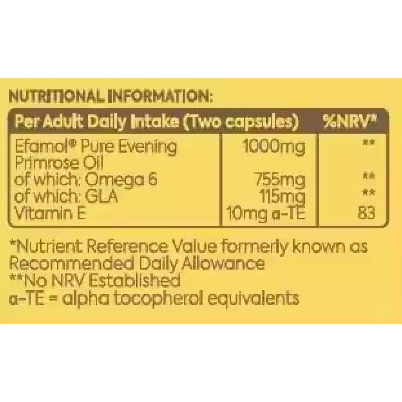 Organic Natural Supplement 500mg & 1000mg Evening Primrose Oil Softgel Capsules Natural Health Booster