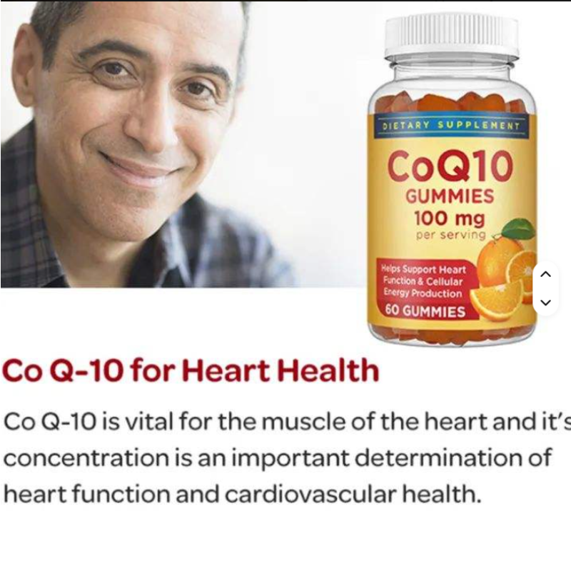 OEM Custom Logo CoQ10 Gummies - Ubiquinol Coenzyme Q10 for Heart Health & Energy Boost