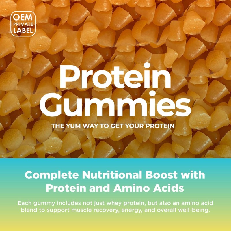 Protein Gummies with Whey Protein and Essential Amino Acids-sugar-free, Vegetarian-friendly Training Snacks