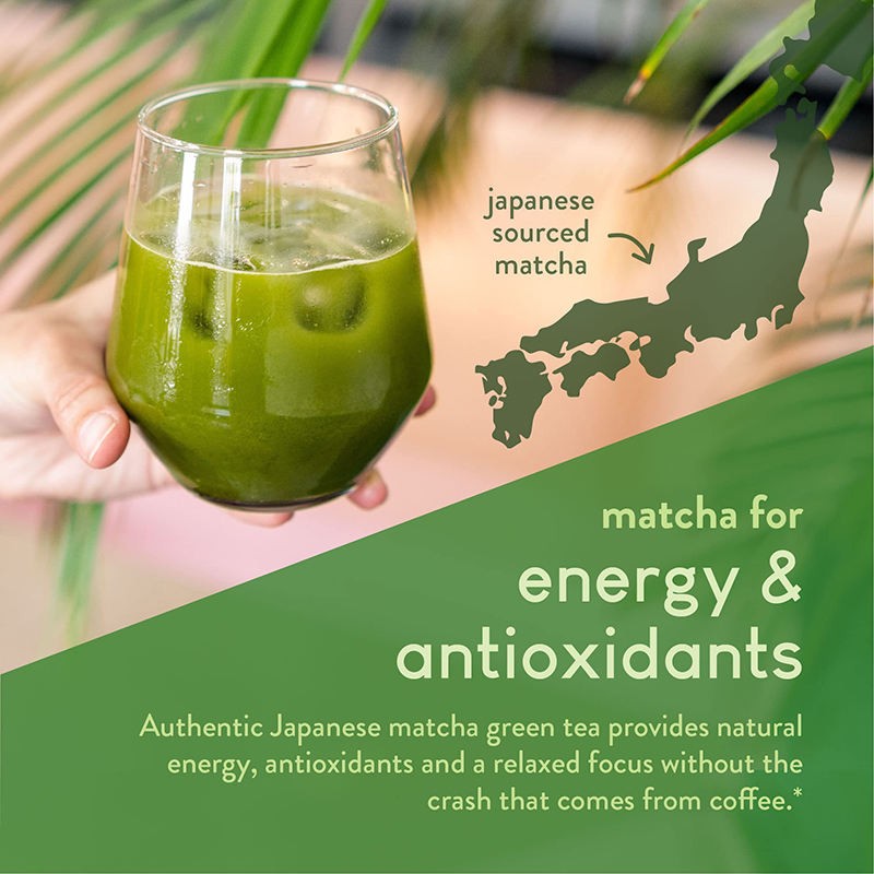 Premium Japanese Matcha Collagen Peptides Powder for Skin, Hair, and Nails - Hydrolyzed Collagen Supplement