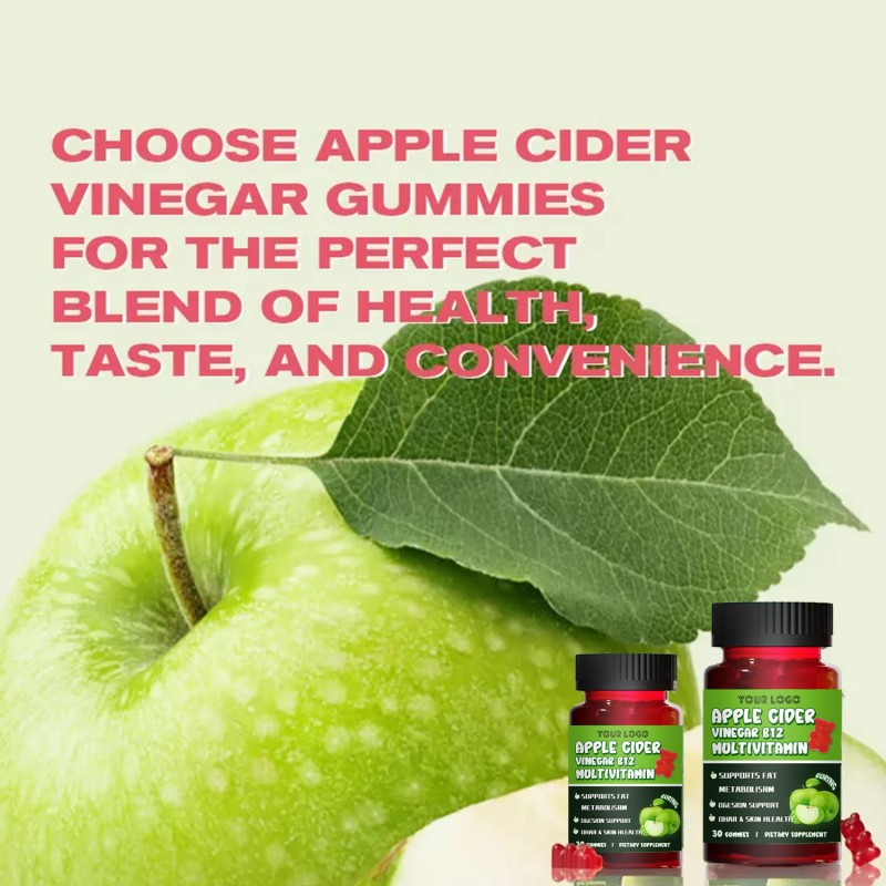 Apple Cider Vinegar Weight Loss Gummies | Vitamins & Fiber Slimming Supplement | Reduce Bloating & Burn Fat for Women Adults