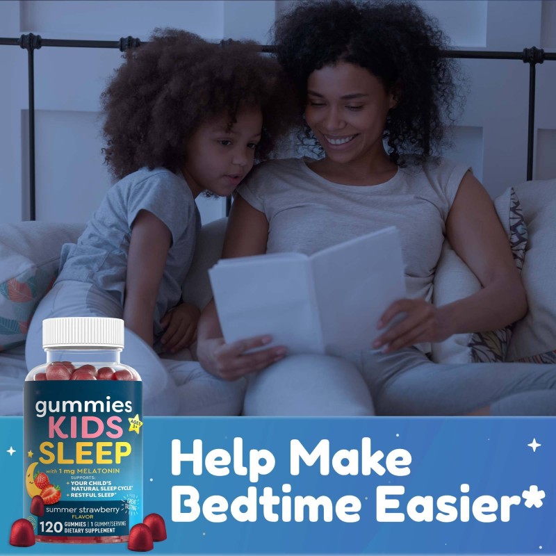 OEM Natural Melatonin Sleep Gummies for Kids & Adults - Non-Habit Forming Sleep Aid with Vitamins
