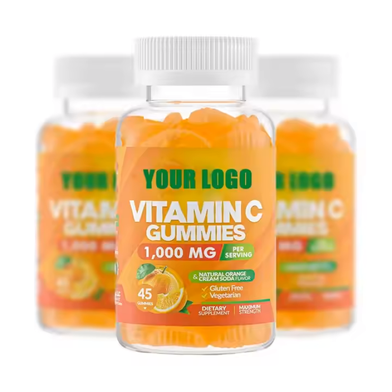 High Potency 1000mg Vitamin C Gummies with Herbal Extracts for Immune Support Adults & Children Vegetarian Gummy Supplement