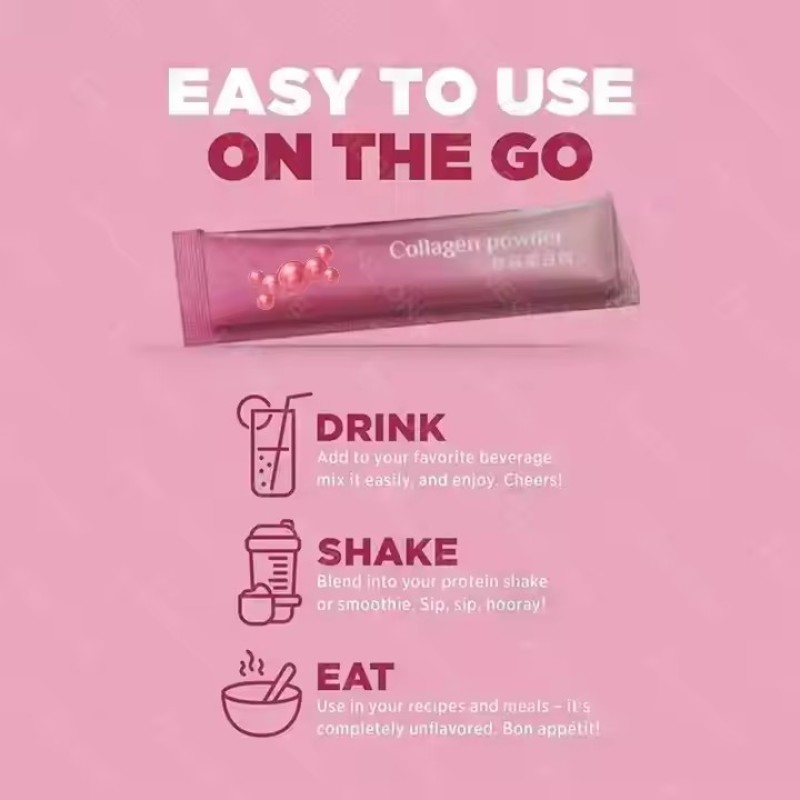 Collagen Powder Skin Care Pure Beauty Collagen Powder Drink Water Soluble Collagen Supplements for Women