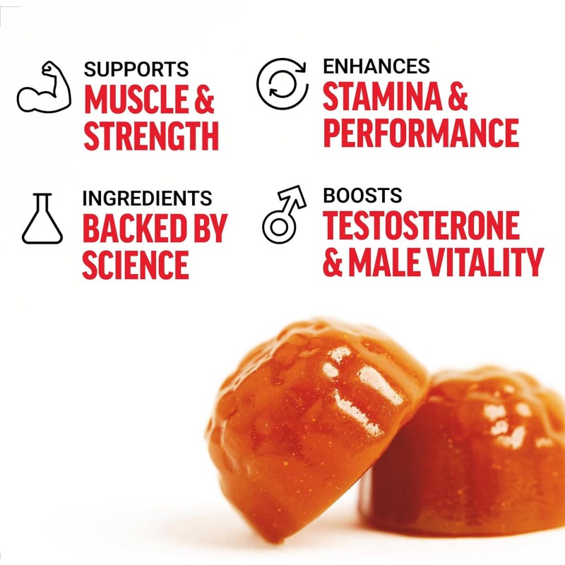 OEM Men's Fitness Supplement Maca Testo Gummies - Hot Sale Gummy Candy