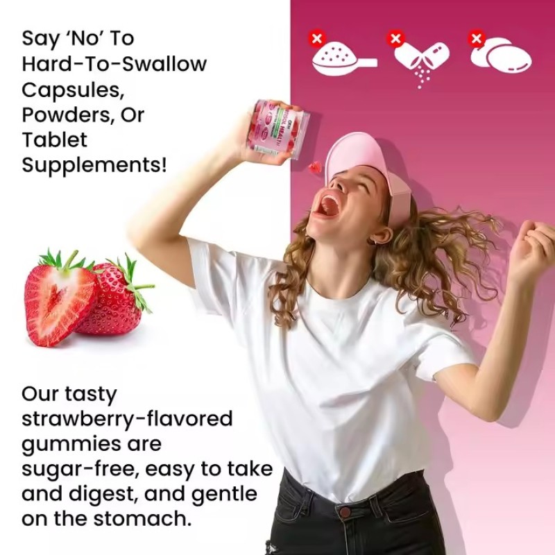 OEM Cortisol Gummies 15 in 1 Cortisol Supplements for Women Sugar Free Ashwagandha Magnesium Folate B12 for Hormone Balance