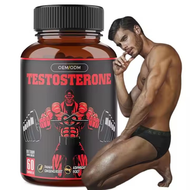 OEM Support Strength Immune Boost Energy Tribulus Terrestris Extract Maca Root Supplement Testo Supplement Ashwagandha Capsules